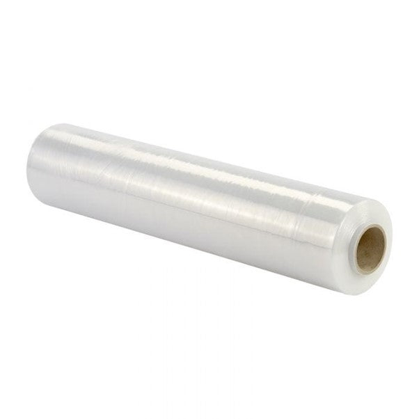 LLDPE Cast Stretch Film 500mm Width x 600mtr Length 12mu 50mm Standard Core Clear 6 Rolls per Case