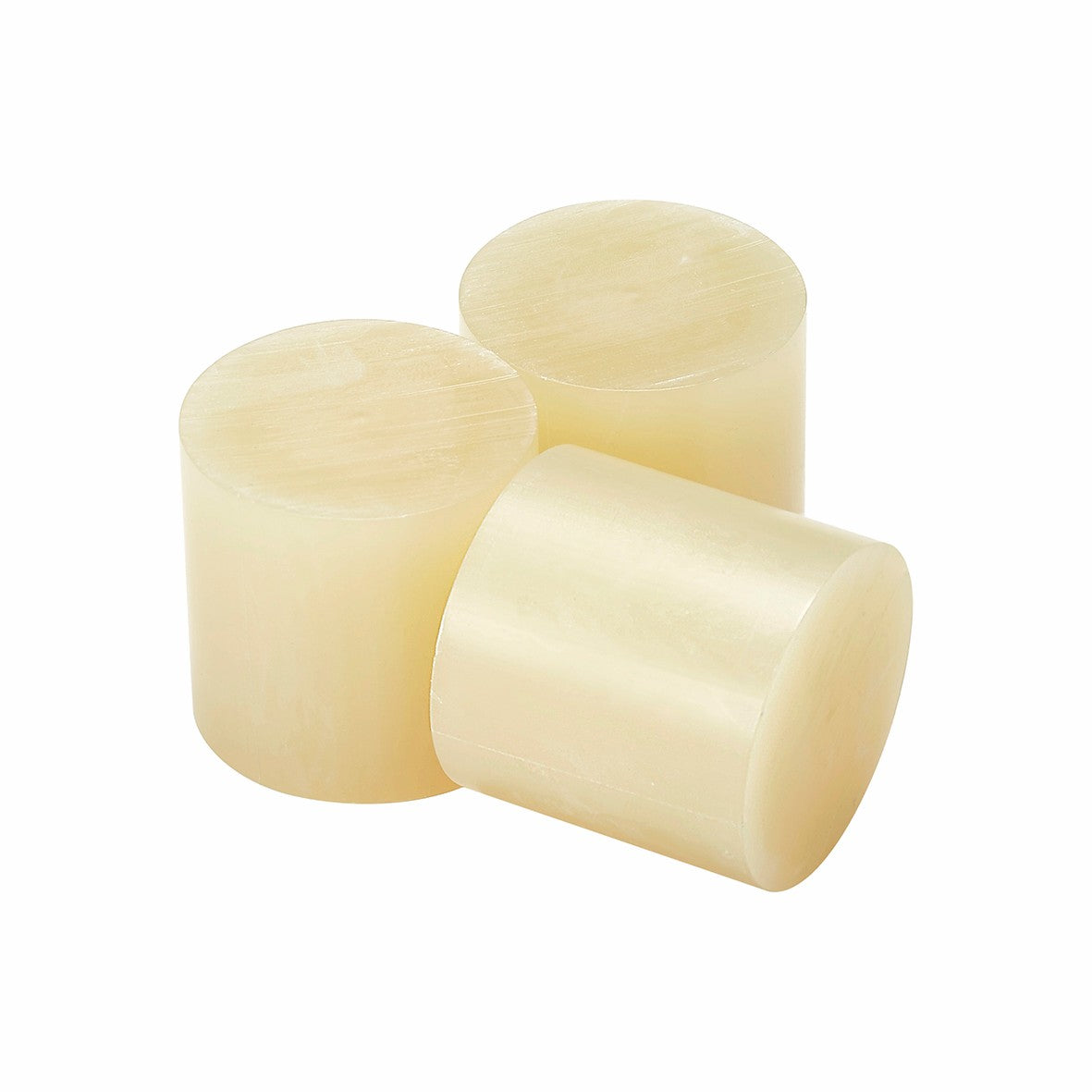 Fast Set Hotmelt Glue 43mm Diameter Slugs Light Brown in Colour 10kg a Box