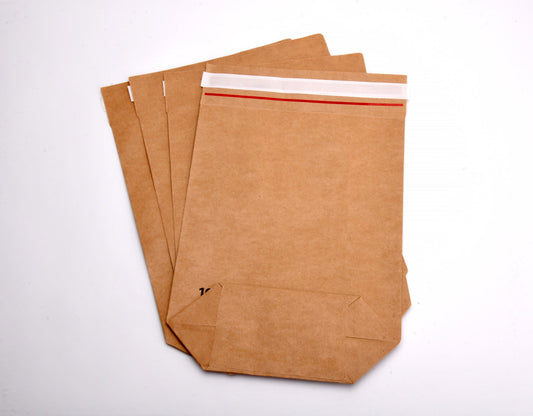 Cross Bottom Bag 300 x 370mm Gusset Size 110mm 110gsm 75mm Flap Brown 350 per Box