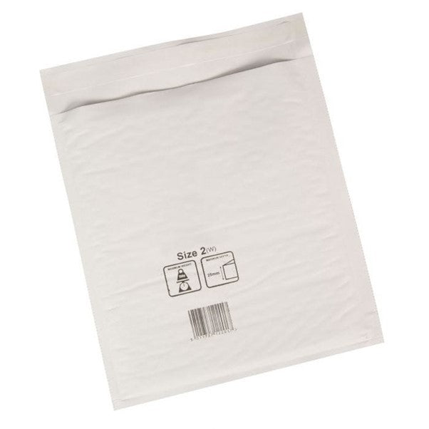 Jiffy Mailmiser Bags 290 x 445mm (size 6) 50mm Flap size 32 Film Thickness White 50 per Box