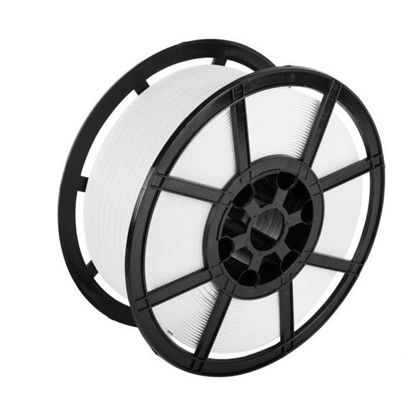 Polypropylene Embossed Hand Strap 12mmx0.55mmx2000mtr Plastic Reel 153x395mm 125kg Breaking Strain W