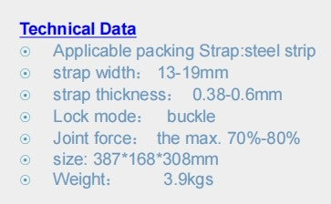 Heavy Duty Combination Tool for 13-19mm Steel Strapping