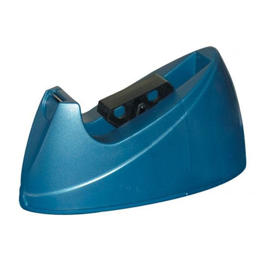 Desk Top Tape Dispenser for 25mm Wide 25 or 75mm Cored Tape Blue