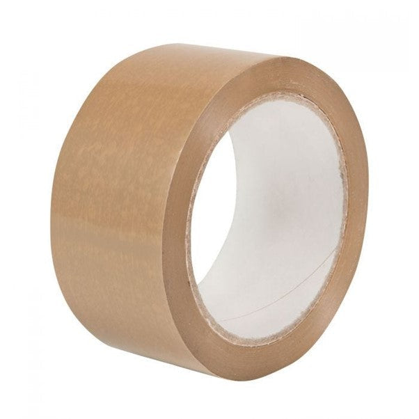 PVC Packing Tape 75mm x 66mtr Solvent adhesive Brown