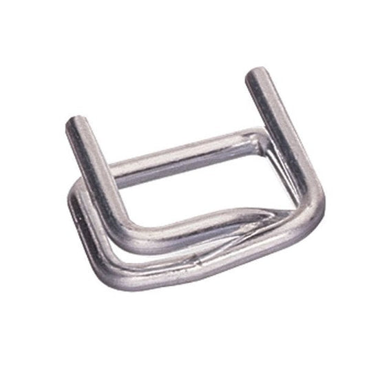 Steel Buckle 19mm Width 3.8mm Thickness Galvanised For Plastic Strapping 1000 Per Box