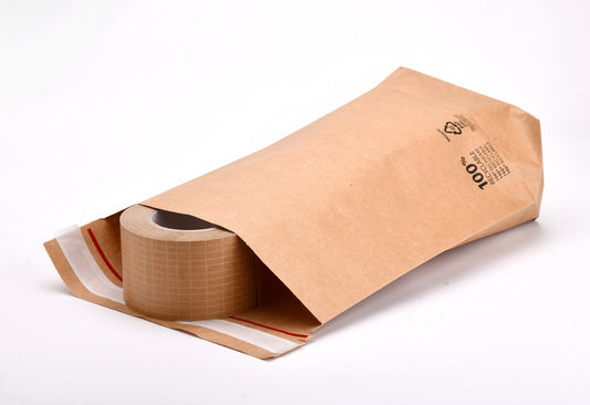 Cross Bottom Bag 300 x 370mm Gusset Size 110mm 110gsm 75mm Flap Brown 350 per Box