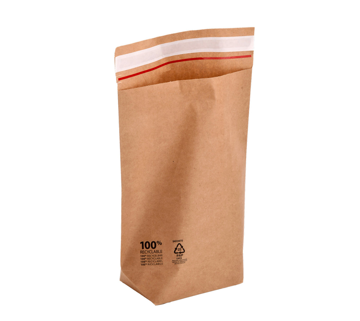 Cross Bottom Bag 300 x 370mm Gusset Size 110mm 110gsm 75mm Flap Brown 350 per Box