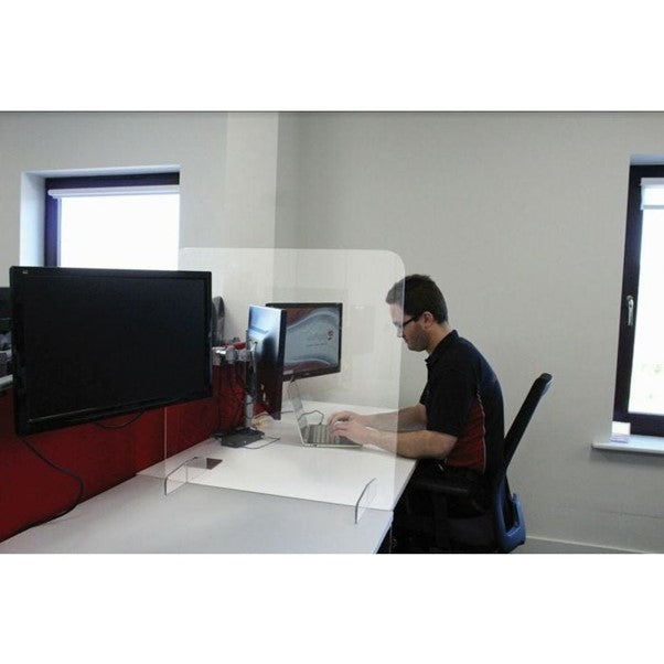 Sneeze Screen 1400 x 600mm c/w Feet Pack of 2