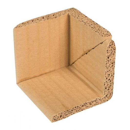 6-ply Corrugated Board Closed Corner Protectors 80 x 80 x 80mm Brown  in Colour