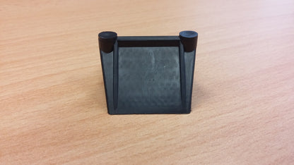Plastic Edge Protector Embossed Recycled Copolymer 28mm x 25mm Black 2000 per Box