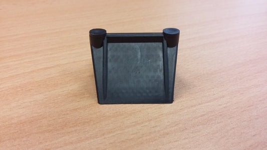 Plastic Edge Protector Embossed Recycled Copolymer 28mm x 25mm Black 2000 per Box