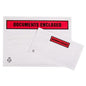 Tenzalopes Document Wallets DL size 25gsm Adhesive PP Film (printed DOCUMENTS ENCLOSED)