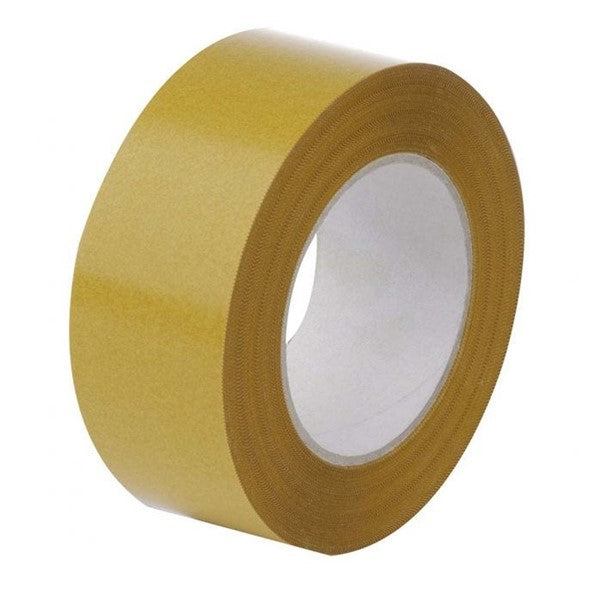 PVC Double Sided Tape 9mm x 50mtr Solvent Acrylic adhesive White