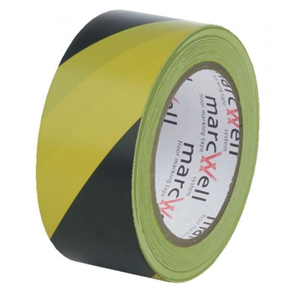 Hazard Warning Tape 50mm x 33mtr yellow/black