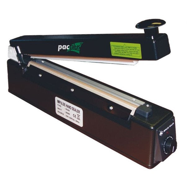 Impulse Heat Sealer with Cutter 300mm Straight Bar.