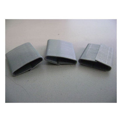 Steel Lap Over Seal 13mm Width 0.7mm Thickness 25mm Length For Steel Strapping 2000 Per Box Safeguar