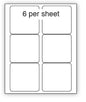A4 Laser Label 6Up White 100/pack 5/box