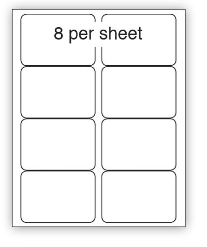 A4 Laser Label 8Up White 100/pack 5/box