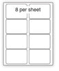A4 Laser Label 8Up White 100/pack 5/box