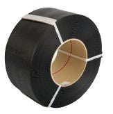 PP Embossed Hand Strap 12mmx0.8mmx1000mtr Cardboard Core 150x200mm 240kg Breaking Strain Black