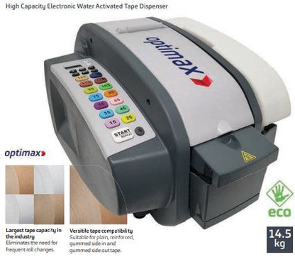 Automatic Electric Water Activated Tape Dispenser & UK cable 539mm L x 325mm W x 309mm H