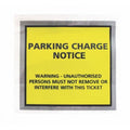 Tenzalopes Parking Charge Wallets low tack 130 x 120mm (printed PARKING CHARGE NOTICE)