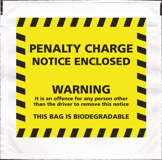 Penalty Charge Notice Wallets (Penalty Charge) 1000 Per Box Low Tack