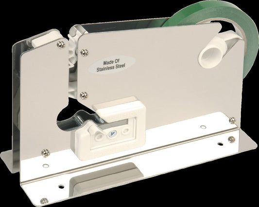 Bag Neck Sealer with trimming blade stainless steel frame 12mm tape width 7mm throat