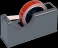 Kinetix Tape Dispenser desk top for 25mm wide 25 or 75mm core tape dark grey
