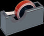Kinetix Tape Dispenser desk top for 25mm wide 25 or 75mm core tape dark grey