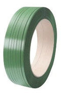 Strapping embossed polyester 15.5 x 0.9mm x 1400mtr 550kg break strain green