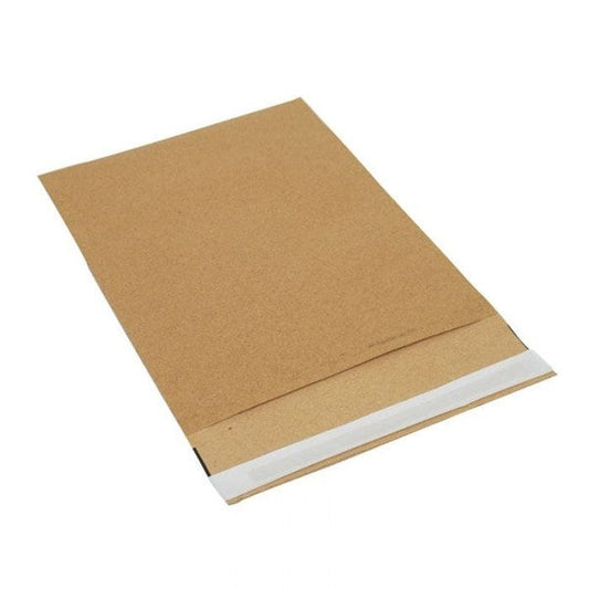 Kraft Paper Mailing Sack SGL Peel 2 Ply W255 x SG75 x L425mm + 55mm lip 70gsm Pack of 50