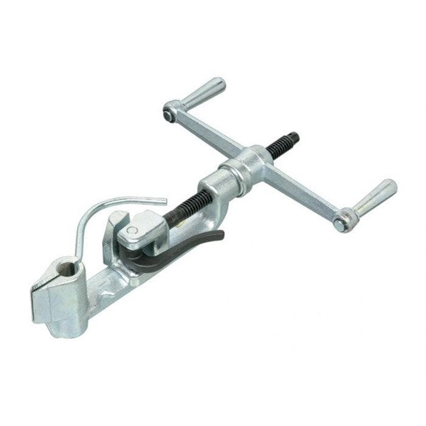 Tensioner for stainless steel strapping
