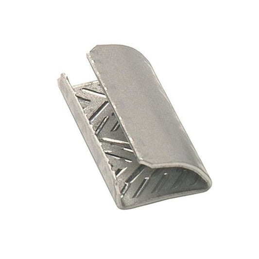 Stainless Steel Serrated Seal 12mm Width 30mm in Length 1.04mm in Thickness For Plastic Strapping 10