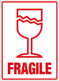 Parcel Labels 108 x 79mm (printed FRAGILE)