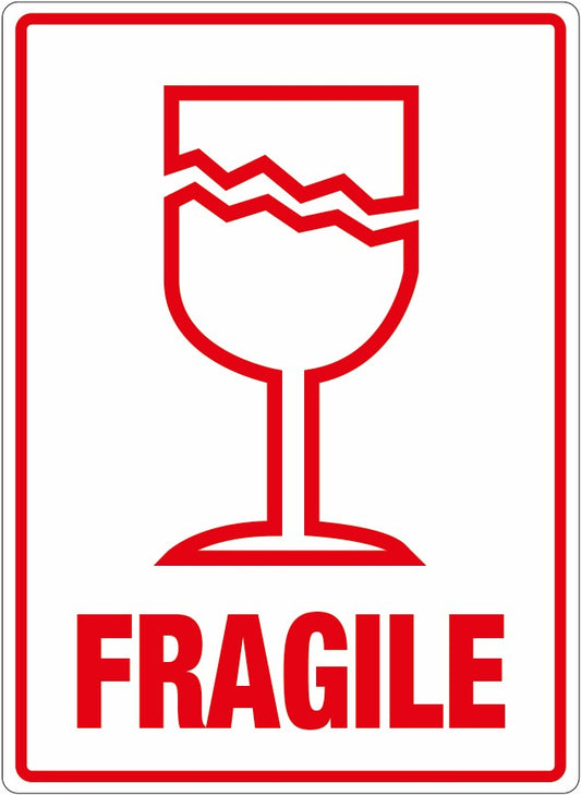 Parcel Labels 108 x 79mm (printed FRAGILE)