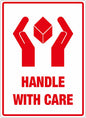 Parcel Labels 108 x 79mm (printed HANDLE WITH CARE)