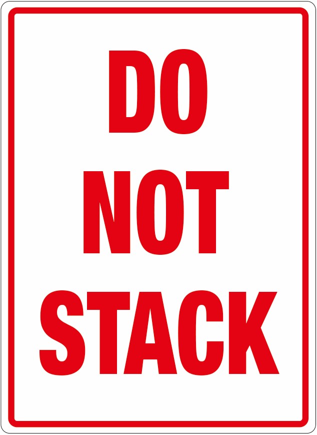 Parcel Labels 108 x 79mm (printed DO NOT STACK)