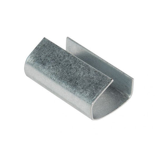 Steel Semi Open Seal 12mm Width 0.5mm Thickness 25mm Length For Plastic Strapping 2000 Per Box