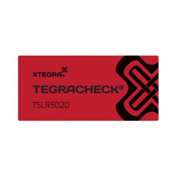 Tegracheck Security Labels total transfer 50 x 20mm red