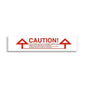 Polypropylene Tape 48mm x 66mtr Acrylic adhesive White BASE Red PRINT (CAUTION) Printed on