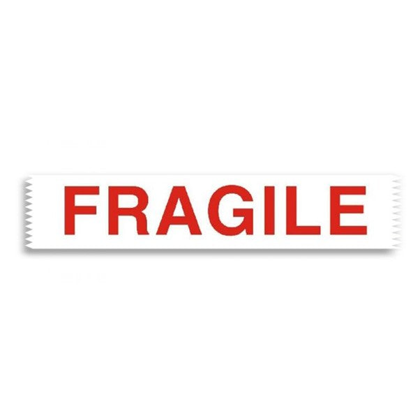 Polypropylene Tape 48mm x 66mtr Acrylic adhesive White BASE Red PRINT (FRAGILE) Printed on
