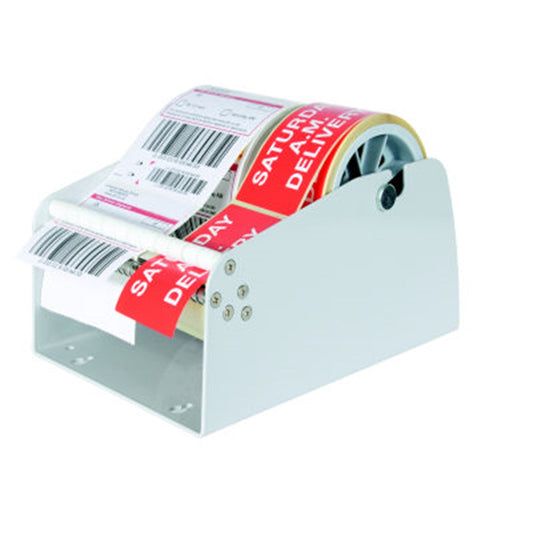 Label Dispenser bench/wall mounted dual core max. 165mm wide labels